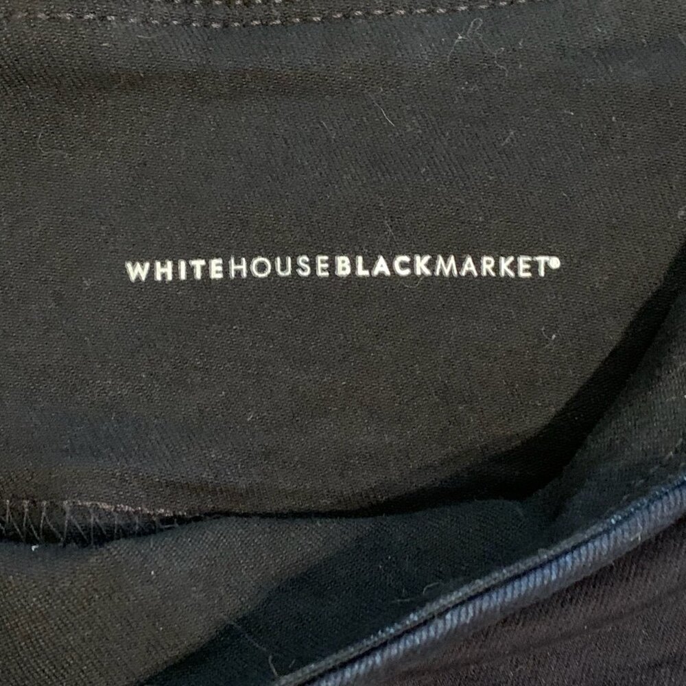 WHITE HOUSE BLACK MARKET RUNWAY LEGGINGS Size 12 Dark Blue